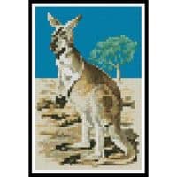 Artecy Cross Stitch Red Kangaroo Mini 12530 GF Cross Stitch Chart Hard Copy