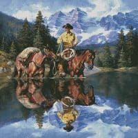 Artecy Cross Stitch Reflections of the Rockies 14402 JS Cross Stitch Chart Hard Copy