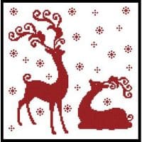 Artecy Cross Stitch Reindeer Silhouettes 12171 Cross Stitch Chart Hard Copy