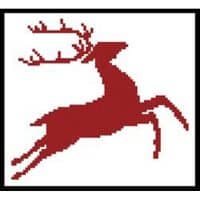 Artecy Cross Stitch Reindeer Stencil 11923 JP Cross Stitch Chart Hard Copy