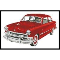 Artecy Cross Stitch Retro Car 10116 Cross Stitch Chart Hard Copy