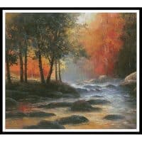 Artecy Cross Stitch Rocks and Stream Cushion 12812 CYPRS Cross Stitch Chart Hard Copy