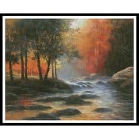 Artecy Cross Stitch Rocks and Stream Large 12813 CYPRS Cross Stitch Chart Hard Copy