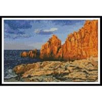 Artecy Cross Stitch Rocky Coast Mini 10837 Cross Stitch Chart Hard Copy