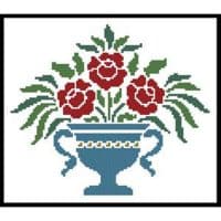 Artecy Cross Stitch Rose Urn 12475 JP Cross Stitch Chart Hard Copy