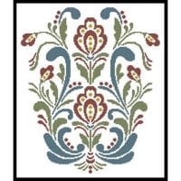 Artecy Cross Stitch Rosemaling 10 14058 JP Cross Stitch Chart Hard Copy