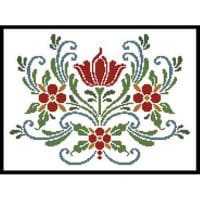 Artecy Cross Stitch Rosemaling 5 13412 JP Cross Stitch Chart Hard Copy