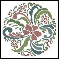 Artecy Cross Stitch Rosemaling 8 13968 JP Cross Stitch Chart Hard Copy