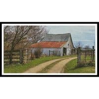 Artecy Cross Stitch Rustic Barn Left 14195 Cross Stitch Chart Hard Copy