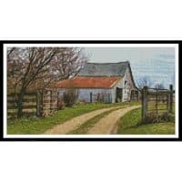 Artecy Cross Stitch Rustic Barn Left Mini 14196 Cross Stitch Chart Hard Copy