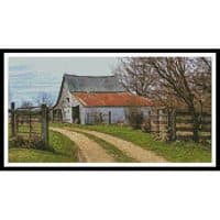 Artecy Cross Stitch Rustic Barn Right Mini 14197 Cross Stitch Chart Hard Copy