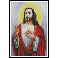Artecy Cross Stitch Sacred Heart of Jesus 3 11834 MB Cross Stitch Chart Hard Copy