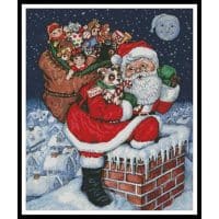 Artecy Cross Stitch Santas Cutest Gift 10369 PFLD Cross Stitch Chart Hard Copy