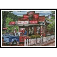 Artecy Cross Stitch Saturday Morning at the Shop 13345 PFLD Cross Stitch Chart Hard Copy