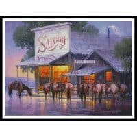 Artecy Cross Stitch Saturday Night at the Mens Book Club 14048 JS Cross Stitch Chart Hard Copy