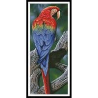 Artecy Cross Stitch Scarlet Macaw Painting 13473 JQ Cross Stitch Chart Hard Copy