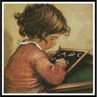 Artecy Cross Stitch School Days 10666 Cross Stitch Chart Hard Copy