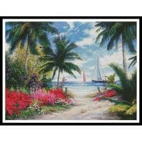 Artecy Cross Stitch Sea Breeze Trail 12722 CP Cross Stitch Chart Hard Copy