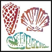 Artecy Cross Stitch Sea Shells 12635 JP Cross Stitch Chart Hard Copy