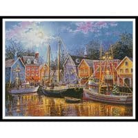 Artecy Cross Stitch Ships Aglow 13582 ARTL Cross Stitch Chart Hard Copy