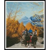 Artecy Cross Stitch Sierra Stagecoach 12384 MB Cross Stitch Chart Hard Copy