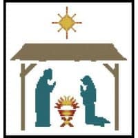 Artecy Cross Stitch Small Nativity 12944 JP Cross Stitch Chart Hard Copy