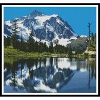 Artecy Cross Stitch Snow Capped Mountains 10142 Cross Stitch Chart Hard Copy