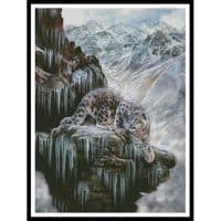Artecy Cross Stitch Snow Leopard High Country 12802 JE Cross Stitch Chart Hard Copy