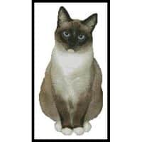 Artecy Cross Stitch Snowshoe Cat 13809 Cross Stitch Chart Hard Copy