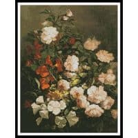 Artecy Cross Stitch Spray of Flowers 14012 Cross Stitch Chart Hard Copy