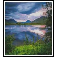 Artecy Cross Stitch Stac Pollaidh Sunset Crop 1 13521 Cross Stitch Chart Hard Copy