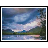 Artecy Cross Stitch Stac Pollaidh Sunset Crop 2 13522 Cross Stitch Chart Hard Copy