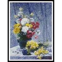 Artecy Cross Stitch Still Life of Flowers 10513 REHS Cross Stitch Chart Hard Copy