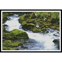 Artecy Cross Stitch Stream in a Forest 10416 Cross Stitch Chart Hard Copy