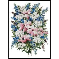 Artecy Cross Stitch Summer Bouquet 12098 PFLD Cross Stitch Chart Hard Copy