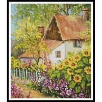 Artecy Cross Stitch Summer Garden Crop 13670 ABG Cross Stitch Chart Hard Copy
