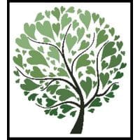 Artecy Cross Stitch Summer Tree of Hearts 12780 Cross Stitch Chart Hard Copy