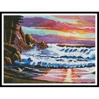 Artecy Cross Stitch Sunset Beach 10880 Cross Stitch Chart Hard Copy