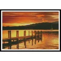 Artecy Cross Stitch Sunset Dock  11139 Cross Stitch Chart Hard Copy
