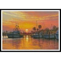 Artecy Cross Stitch Sunset Harbor 12055 MK Cross Stitch Chart Hard Copy