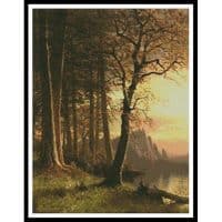 Artecy Cross Stitch Sunset in Yosemite 11208 Cross Stitch Chart Hard Copy
