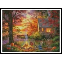 Artecy Cross Stitch Sunset Serenity 13953 AH Cross Stitch Chart Hard Copy