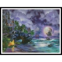 Artecy Cross Stitch Surf Camp Paradise 12595 JE Cross Stitch Chart Hard Copy