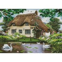 Artecy Cross Stitch Swan Cottage 14465 INT Cross Stitch Chart Hard Copy
