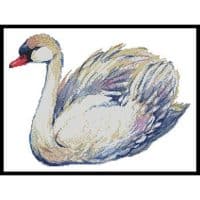 Artecy Cross Stitch Swan Drawing 11961 LF Cross Stitch Chart Hard Copy
