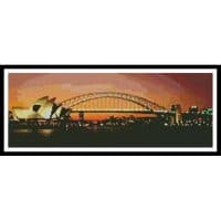 Artecy Cross Stitch Sydney Harbour at Night 10105 Cross Stitch Chart Hard Copy