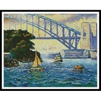 Artecy Cross Stitch Sydney Harbour Goat Island 10204 FM Cross Stitch Chart Hard Copy