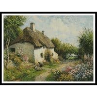 Artecy Cross Stitch Taking out the Dog 10531 Cross Stitch Chart Hard Copy