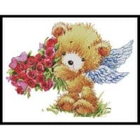 Artecy Cross Stitch Teddy Angel 12077 LF Cross Stitch Chart Hard Copy