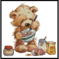 Artecy Cross Stitch Teddy Chef 2 12540 LF Cross Stitch Chart Hard Copy